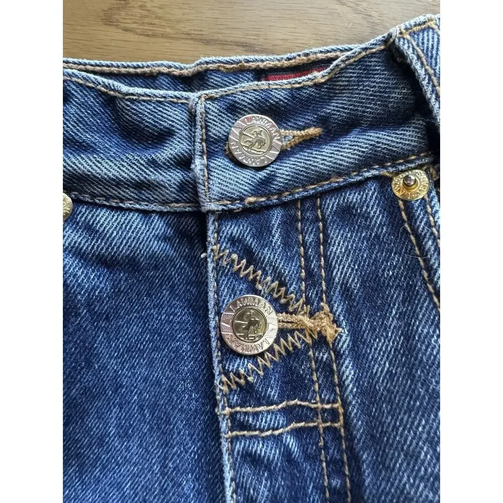 Vintage 90’s Lawman Western Slim Fit Straight‎ Leg Dark Blue Denim Jeans Size 1